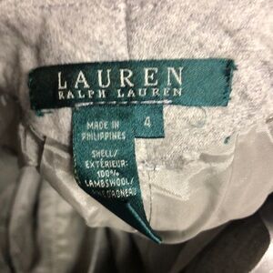 Ralph Lauren 100% Lambswool Straight Leg Gray Pant Womens sz4
